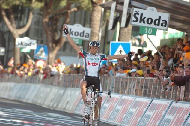 2010, Giro d Italia, Etappe 06 Fidenza Village - Marina di Carrara, Team Omega Pharma - Lotto 2010, Matthew Lloyd gewinnt die 6. Etappe, Marina di Carrara  o0 Jubel Freude o0 dItalia