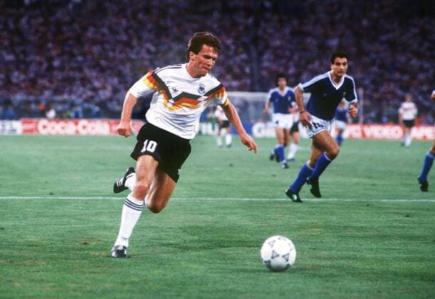 Lothar Matthäus (Ger). Argentina v West Germany. World Cup Final 1990. Rome. 8 7 90. 