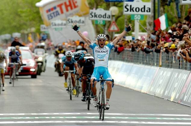 2010, Giro d Italia, Etappe 13 Porto Recanati - Cesenatico, Team Colnago - Csf Inox 2010, Etappensieger Manuel Belletti ,  o0 Jubel Freude Ziel
