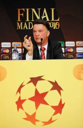 Fussball Madrid 21.05.2010 Champions League Finale Pressekonferenz FC Bayern München: Trainer Louis van Gaal