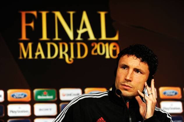 Fussball Madrid 21.05.2010 Champions League Finale Pressekonferenz FC Bayern München: Mark van Bommel