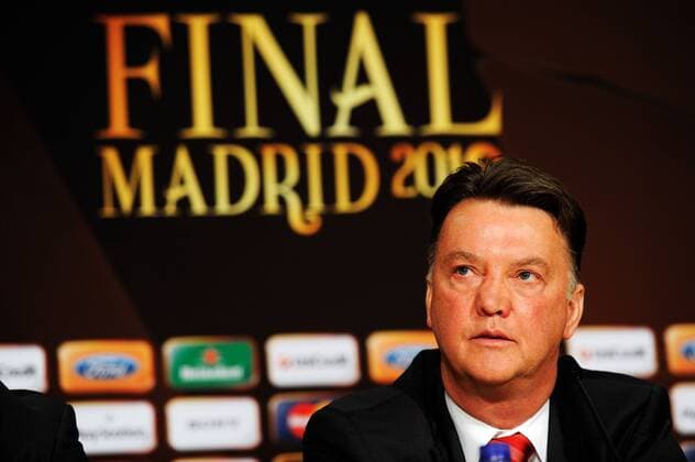 Fussball Madrid 21.05.2010 Champions League Finale Pressekonferenz FC Bayern München: Trainer Louis van Gaal