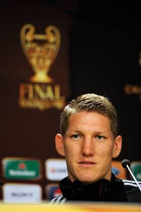 Fussball Madrid 21.05.2010 Champions League Finale Pressekonferenz FC Bayern München: Bastian Schweinsteiger