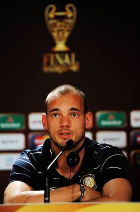 Champions League Finale Pressekonferenz Inter Mailand - Wesley Sneijder