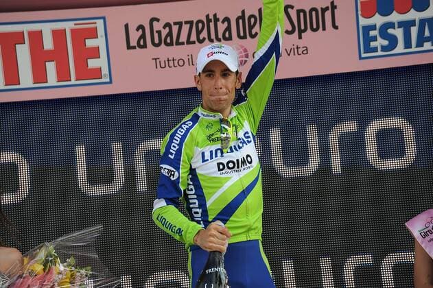 Giro d Italia, 14. Etappe: Ferrara - Asolo, Etappensieger Vincenzo Nibali (Liquigas)  o0 Etappensieg Jubel Freude