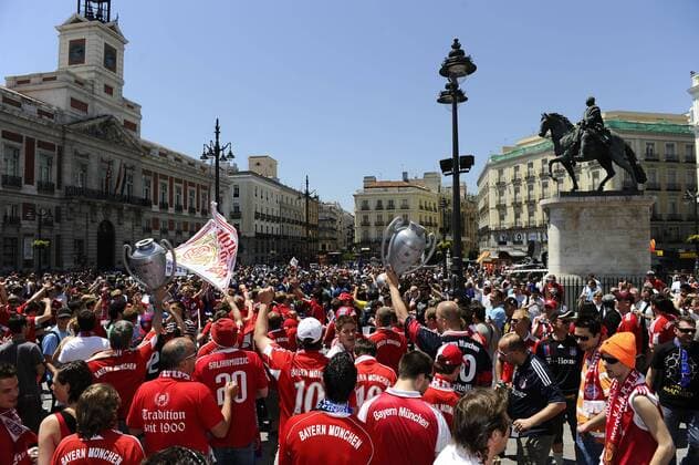 Madrid, Champions League Finale - FC Bayern München - Fans -  o0 Fan Zuschauer Totale