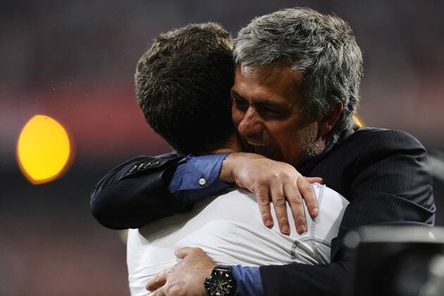 Madrid 22 05 2010 - Finale Champions League Sieger Inter Mailand - Trainer Jose Mourinho (R) - Julio Cesar  o0 Jubel Freude