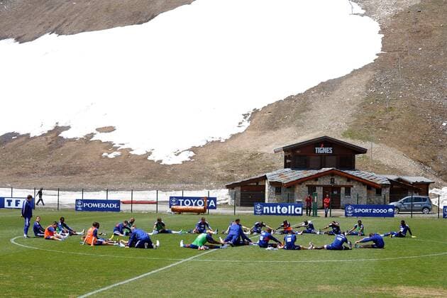 Nationalteam FRA - Trainingslager in Tignes: Dehnübungen XAnthonyXBibardX 