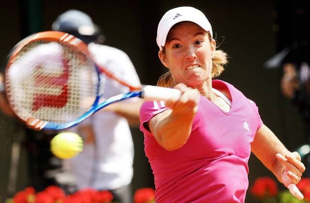 TENNIS - WTA, French Open 2010 PARIS,FRANKREICH,25.MAI.10 - TENNIS - WTA, Grand Slam, Roland Garros French Open 2010. Bild zeigt Justine Henin (BEL). 