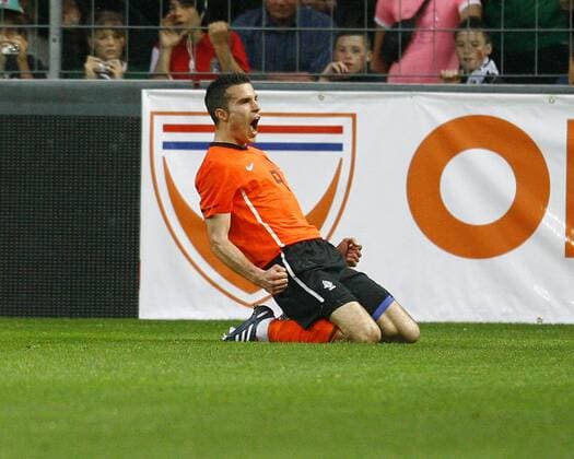 Jubel Robin VAN PERSIE, NED o0 Freude