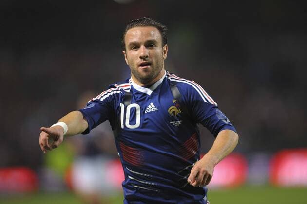 Frankreich (blau) - Costa Rica (rot), Torjubel Mathieu Valbuena  o0 Jubel Freude