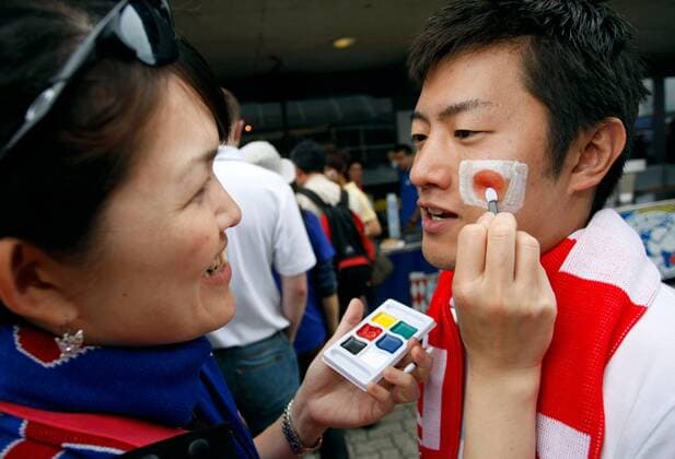 FUSSBALL - Fans aus Japan - 