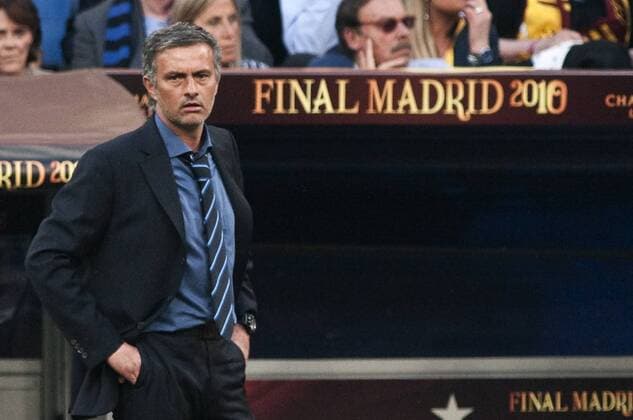 Coach Jose Mourinho (Inter), MAY 22, 2010 - Football : UEFA Champions League final match between FC Bayern Munich 0-2 Inter Milan at the Santiago Bernabeu Stadium in Madrid, Spain.  (010680)