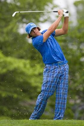 05 JUN 2010: Rickie Fowler (USA) hits his drive on the 14th hole during the 3rd round of the Memorial Tournament held at Muirfield Village G.C. in Dublin, Ohio. Icon43910060577313 EDITORIAL USE ONLY