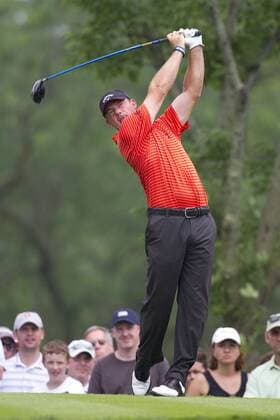 05 JUN 2010: Alex Cejka (GER) hits a drive on the 5th hole during the 3rd round of the Memorial Tournament held at Muirfield Village G.C. in Dublin, Ohio. Icon43910060571833 EDITORIAL USE ONLY