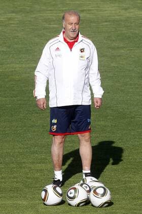 Spain s coach Vicente del Bosque during training session.June 10, 2010.  (20100610765) o0 Nationaltrainer, Trainer