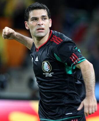 FUSSBALL - FIFA WM 2010, RSA vs MEX JOHANNESBURG,SUEDAFRIKA,11.JUN.10 - FUSSBALL - FIFA Weltmeisterschaft 2010, Laenderspiel, Eroeffnungsspiel, Suedafrika vs Mexiko. Bild zeigt den Jubel von Rafael Marquez (MEX).  o0 Jubel Freude South Africa