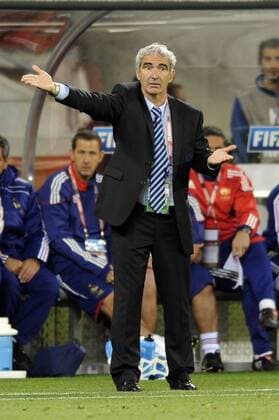 Raymond DOMENECH,Trainer FRA - Uruguay vs Frankreich (weiß). Vorrunde,Gruppe A, Fifa World Cup 2010