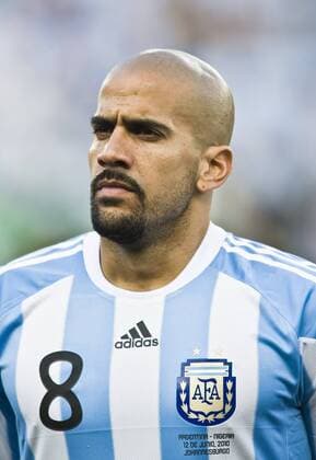 Juan VERON, ARG, , Argentinien (ARG) - Nigeria (NGR) 1:0, am 12.06.2010 in Johannesburg, Weltmeistschaft 2010