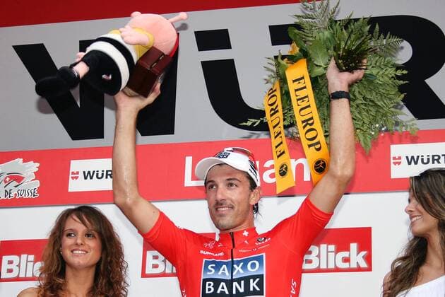 Saxo Bank 2010, Fabian Cancellara (SUI), Lugano  o0 Etappensieger Freude