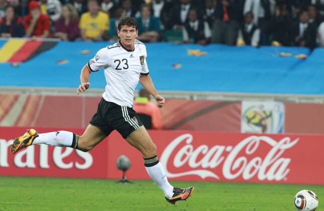 FIFA Weltmeisterschaften 2010, Vorrunde, Gruppe D, Deutschland vs. Australien ,13.06.2010, SMC Moses Mabidha Stadium, Durban - Mario Gomez, Deutschland