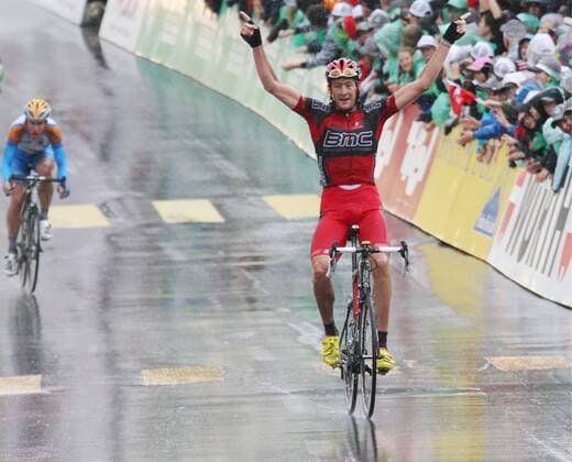 Tour de Suisse 2010 5. Etappe Wettingen - Frutigen --- . Marcus Burghardt Deutschland Team BMC Racing Team 16.Juni 2010 o0 Jubel Freude 