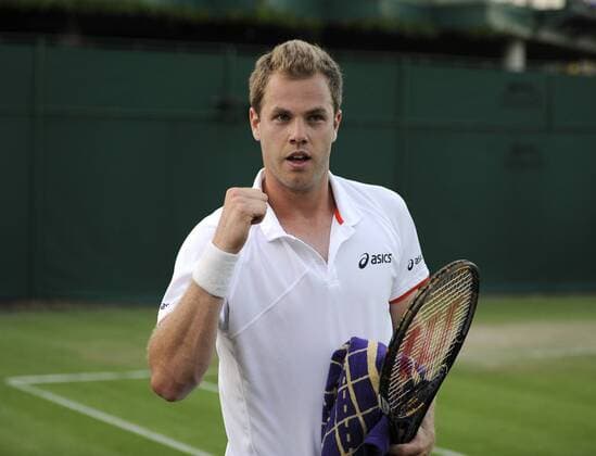 Tennis The Wimbledon Championships 2010 London - Julian Reister (Germany) o0 Jubel Freude