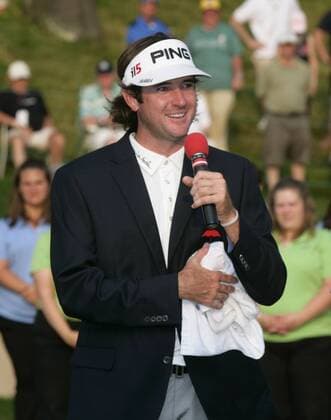 June 27, 2010 - Cromwell, Connecticut, U.S. - Bubba Watson after winning a playoff round after the final hole of the Travelers Championship. - ZUMAg28 o0 Sieg, Sieger, Jubel, Freude