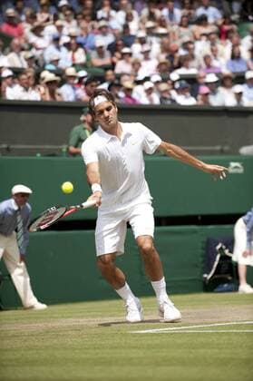 June 30th 2010: Wimbledon International Tennis Tournament held at the All England Lawn Tennis Club, London, England, Roger Federer of SUI xNickxTapsellx  ActionPlus11065181 Content restricted for UK based newspaper