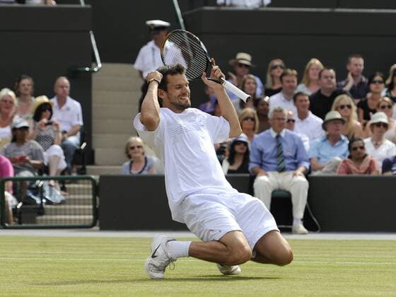 Wimbledon - Halbfinale im Doppel der Herren - Philipp Petzschner (GER) jubelt