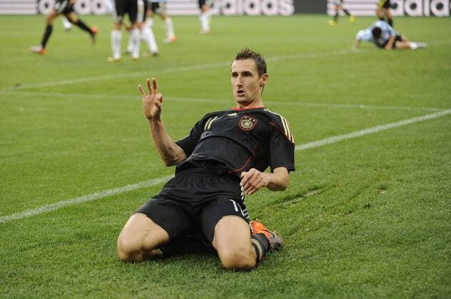 Miroslav KLOSE (GER) ,Jubel nach dem 2-0. - Argentinien (ARG) - Deutschland (GER) - Viertelfinale