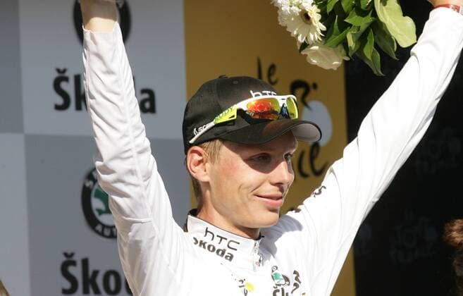 Tour de France 2010 - 1. Etappe - Rotterdam - Brüssel - Tony MARTIN (GER Columbia Htc) im Weissen Trikot