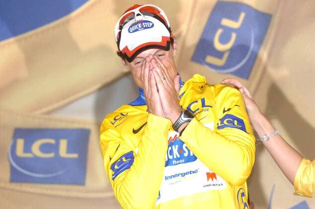 05.07.2010 - 97. Tour de France 2010, 2. Etappe: Brüssel - Spa - Sylvain Chavanel (FRA Quick Step) - Etappensieger im gelben Trikot - 