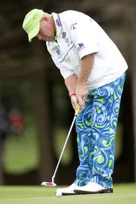 LOCH LOMOND SCOTLAND. 07-07-2010. John Daly (USA) in action during the 1st day of the PGA European Tour, Barclays Scottish Open part of the race to Dubai. xMitchellxGunnx  ActionPlus57410 Content restricted for UK based newspaper
