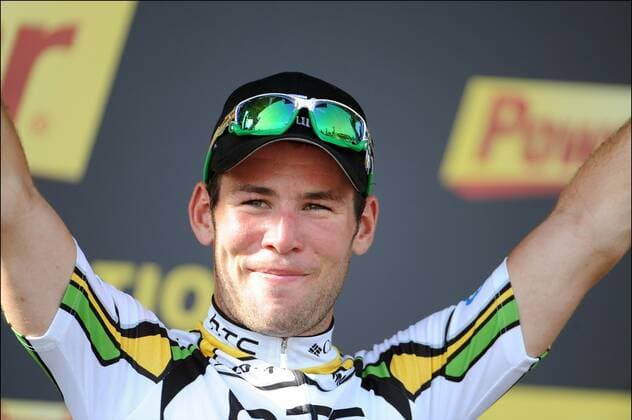 Tour de France 2010 - 6. Etappe - 09.07.2010 - Montargis Geugnon - Etappensieger Mark Cavendish (GBR) Columbia - xPhotoNewsx  o0 Jubel, Freude Siegerehrung Etappensieg, Etappensieger
