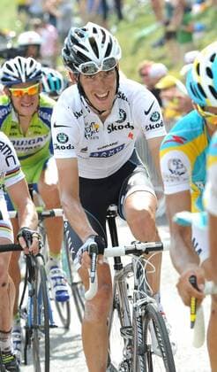 CYCLING - ETAPE 8 MORZINE, 11 07 2010 - TOUR DE FRANCE 2010: Andy Schleck (LUX Saxo Bank) 8. ETAPPE: STATION DES ROUSSES - MORZINE AVORIAZ xPHOTOxNEWSx 