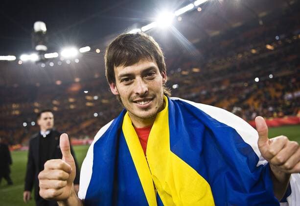 Jubel David SILVA , ESP, Thumbs up - WM Finale 2010 - Spanien (ESP) - Niederlande (NED) 1:0 n.V.
