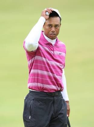 Golf- St Andrews - The Open Championship: Tiger Woods of USA during the first round of The Open Championship at St Andrews 15th July 2010 