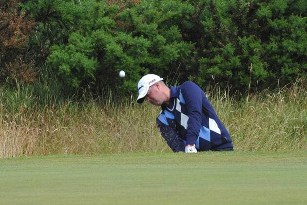 16 07 2010 Peter Hanson (SWE) in action on the Old Course , St Andrews, Fife, Scotland in the Second round of the British Open Championship xKevinxBatchelorx  ActionPlus11071144 Content restricted for UK based newspaper