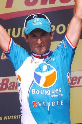 2010, Tour de France, Etappe 16, Bagneres de Luchon - Pau, BBOX Boygues Telecom 2010, Etappensieger Pierrick Fedrigo ----  o0 Jubel Freude