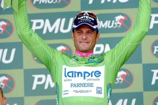 Tour de France, Etappe 18 Salies de Bearn - Bordeaux, Alessandro Petacchi Lampre im grünen Trikot, Bordeaux  o0 Jubel Freude