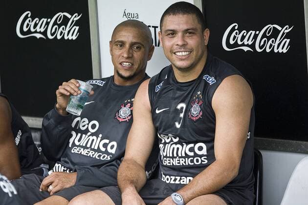 Roberto Carlos und Ronaldo - Training Corinthians Sao Paulo x(7x)DanielxAugustoxJr.x 