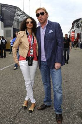 Boris BECKER (GER) mit Ehefrau Lilly, Formel 1 GP von Deutschland Hockenheimring,Grosser Santander Preis,Grand Prix,Hockenheim,Rennen am 25.07.2010.