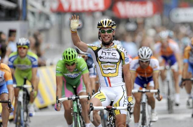 CYCLING, 20. ETAPPE: LONGJUMEAU - PARIS CHAMPS-ELYSEES, 25 07 2010 - TOUR DE FRANCE 2010 Mark Cavendish (GBR HTC Columbia) - Etappensieger der 20. Etappe der Tour de France 2010 in Paris - xPHOTONEWSx  o0 Etappensieg, Etappensieger Jubel, Freude Ziel