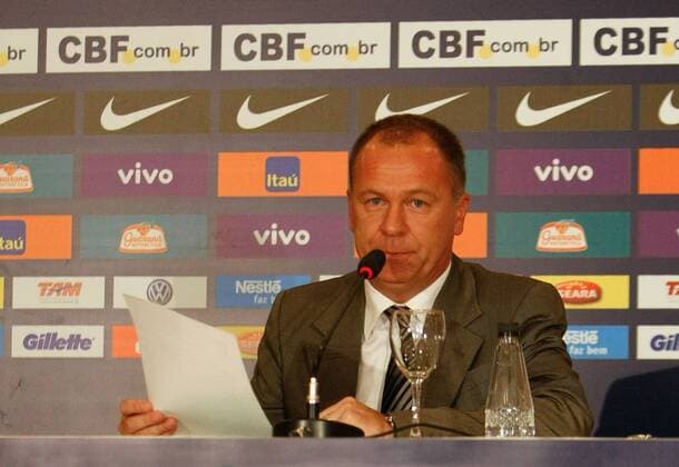 Mano Menezes während seiner Vorstellung als neuer brasilianischer Nationaltrainer im Sheraton Hotel in Rio de Janeiro. x(55)xWagnerxMeierx xFotoarenax  (1367) Luiz Antonio Venker