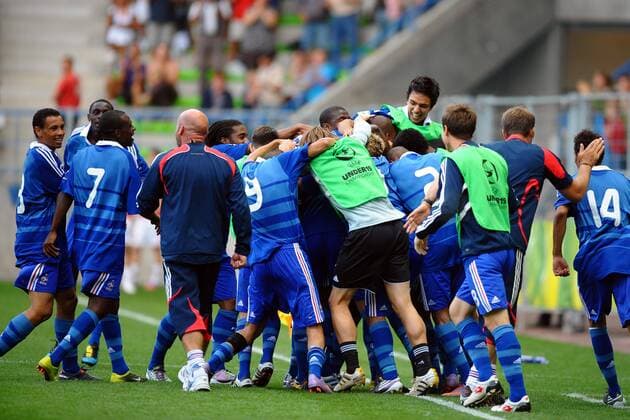 U19 EM, FRA (blau) vs CRO (rotweiß) --- Jubel xAnthonyxBibardxFEPx o0 Jubel Freude