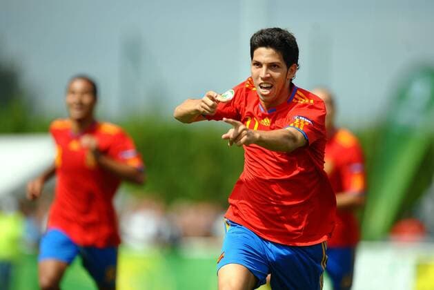 Spanien (rot) - England (weiß), Daniel Pacheco (ESP)  o0 Jubel, Freude