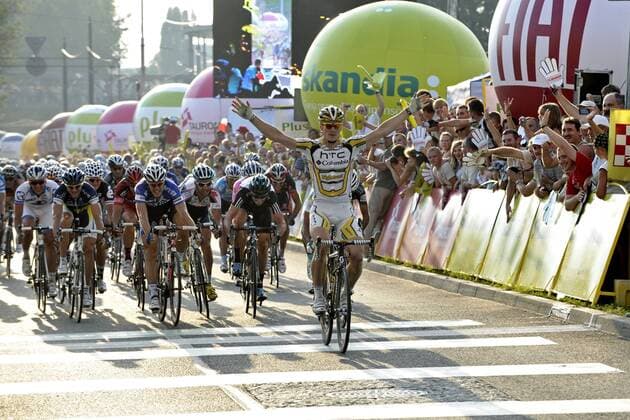 Andre Greipel (GER Team HTC Columbia) - Finish - Stagewinner - Event: Tour of Poland 2010 - Stage 2 - Rawa Mazowiecka to Dabrowa Gornicza 240.0 km