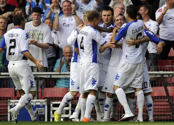 Champions League Qualifikation - FC Kopenhagen (weiss) - FC Bate Borisov - Cesar Santin, FCK (3R) - 
