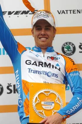 Cyclassics Hamburg, Sieger Tyler Farrar Garmin - Transitions,  o0 Jubel Freude Pokal Trophäe Objekt